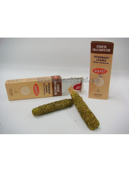 Sahumerio Aarti  Palo Santo con Romero 9cm